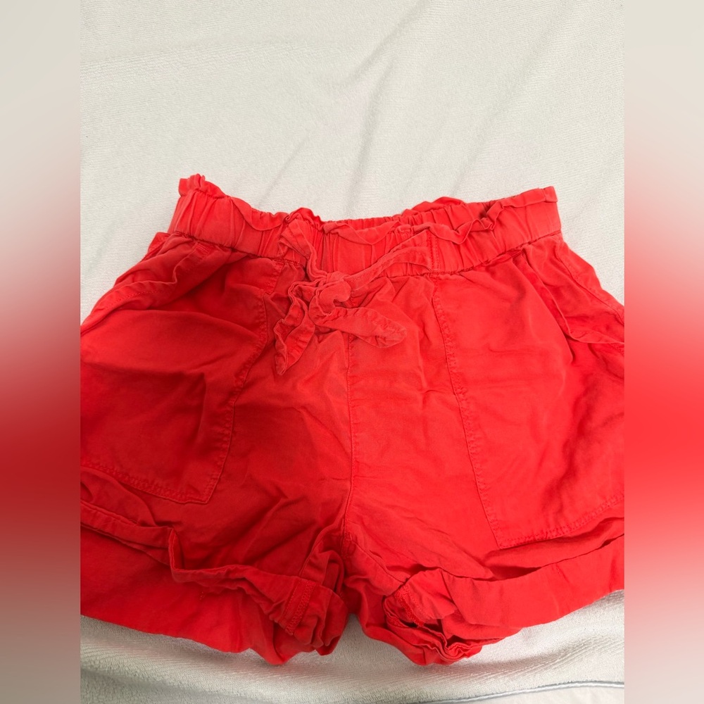 Aerie High Waist Shorts - Red